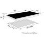 Dessus verre noir pour table induction AIRLUX ATI83BK Dessus verre noir pour table induction AIRLUX ATI83BK