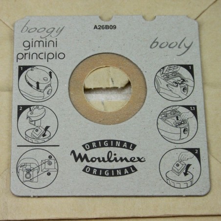 Sacs Aspirateur MOULINEX BOOGY, BOOLY, GIMINI, PRINCIPIO