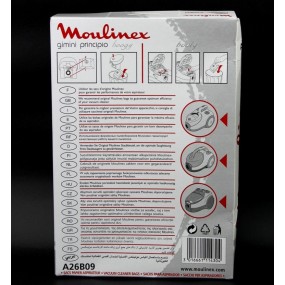 Sacs Aspirateur MOULINEX BOOGY, BOOLY, GIMINI, PRINCIPIO
