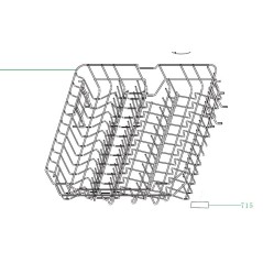 Panier superieur pour lave vaisselle GLEM