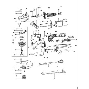 Ecrou de serrage meuleuse Black  et  Decker KG2000