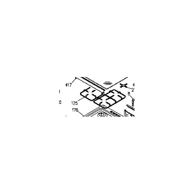 Grille en email pour cuisinière GLEM