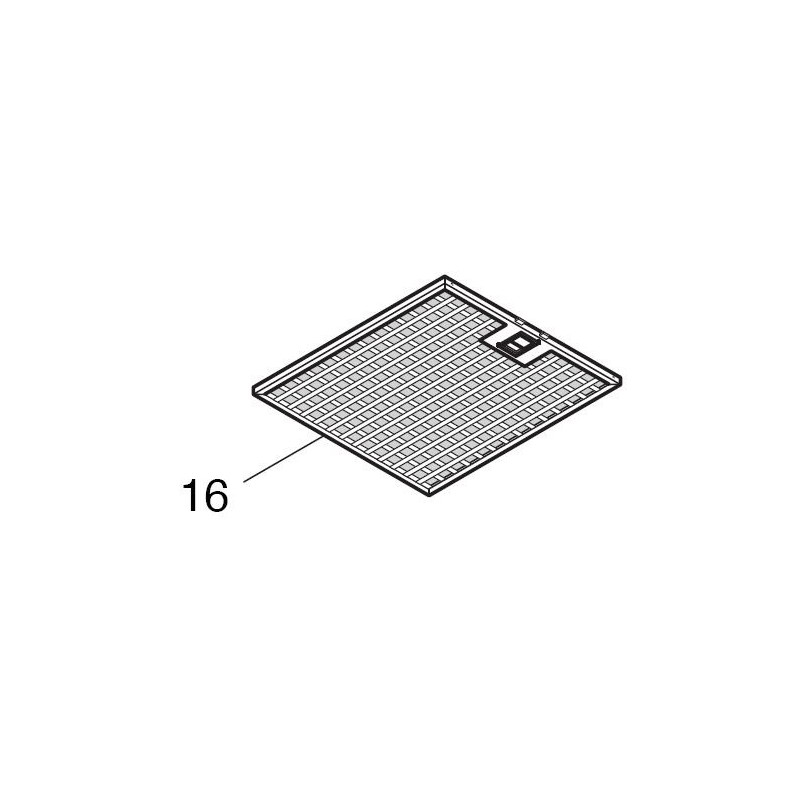 Filtre métallique pour hotte AIRLUX