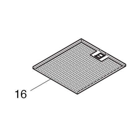 Filtre métallique pour hotte AIRLUX 