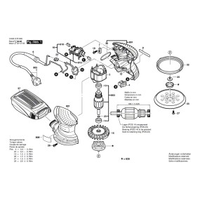Plateau de poncage BOSCH PEX 220 A