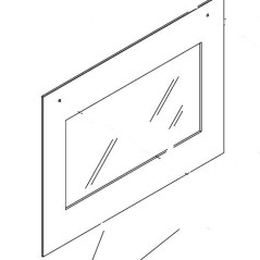 Vitre extérieure pour four GLEM XFC21H