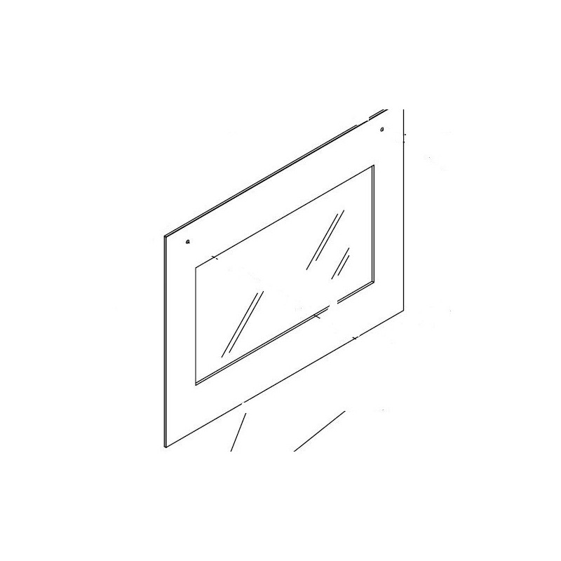 Vitre extérieure pour four GLEM XFC21H Vitre extérieure pour four GLEM XFC21H