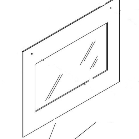Vitre extérieure pour four GLEM XFC21H