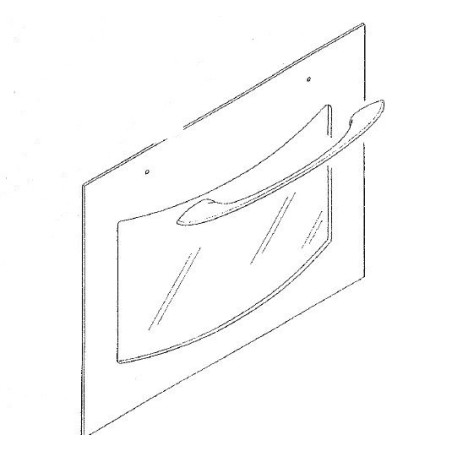 Vitre extérieure pour four AIRLUX FE62G - FE63G