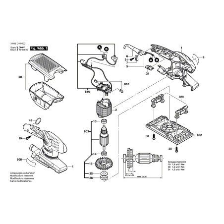 Plateau de poncage pour BOSCH PSS200A