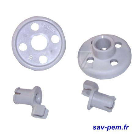 Roulettes panier inférieur pour lave vaisselle AIRLUX - BOSCH - SIEMENS