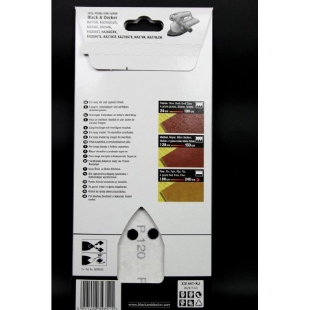 Abrasif ponceuse BLACK & DECKER KA220 - KA270K