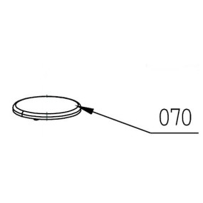 Chapeau Z105020 table de cuisson AIRLUX, GLEM AV32HBK, AV78HBK, AV635HBK
