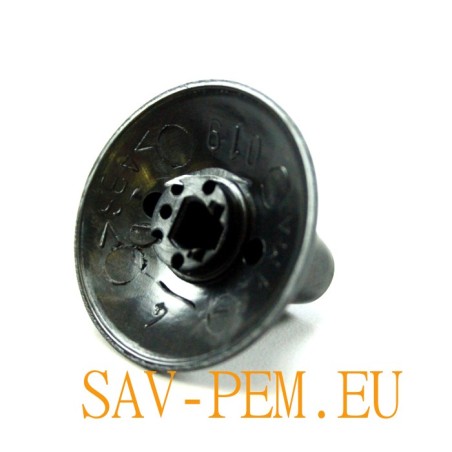 Manette noire table vitrocéramique AIRLUX et GLEM