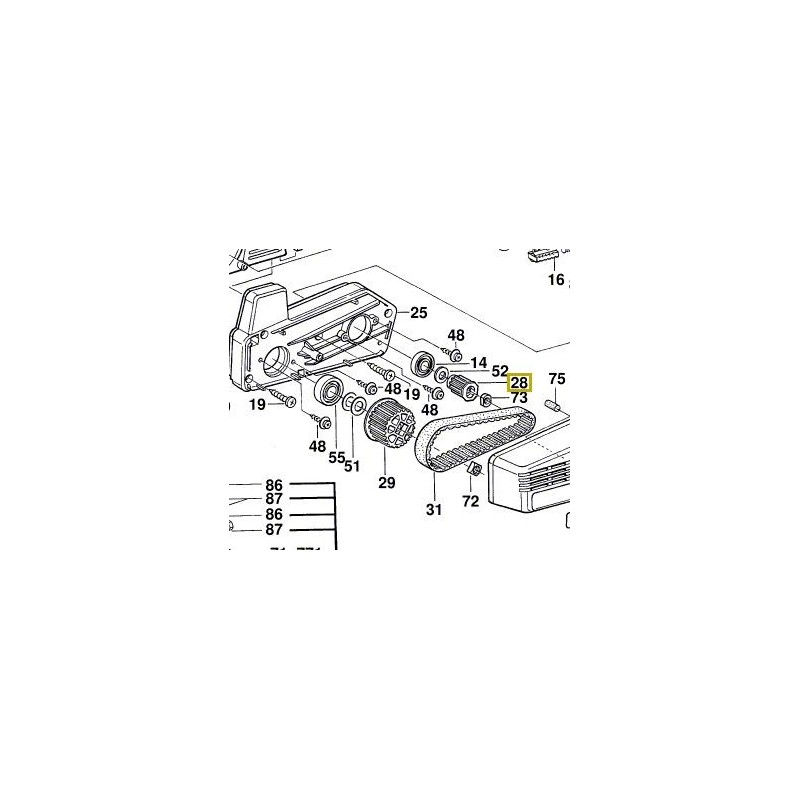 Poulie rabot BOSCH GHO20-82 - PHO30-82 Poulie rabot BOSCH GHO20-82 - PHO30-82