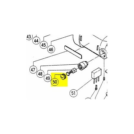Bouchon porte charbon HITACHI G13SB