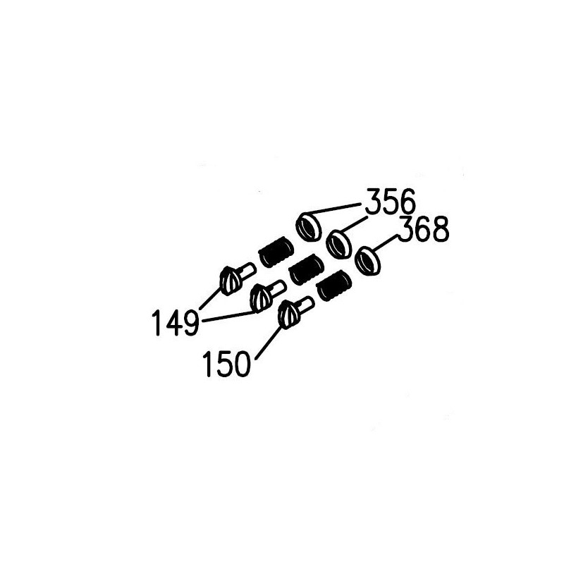 Collerette manette thermostat four pour cuisinière AIRLUX et GLEM Collerette manette thermostat four pour cuisinière AIRLUX et GLEM