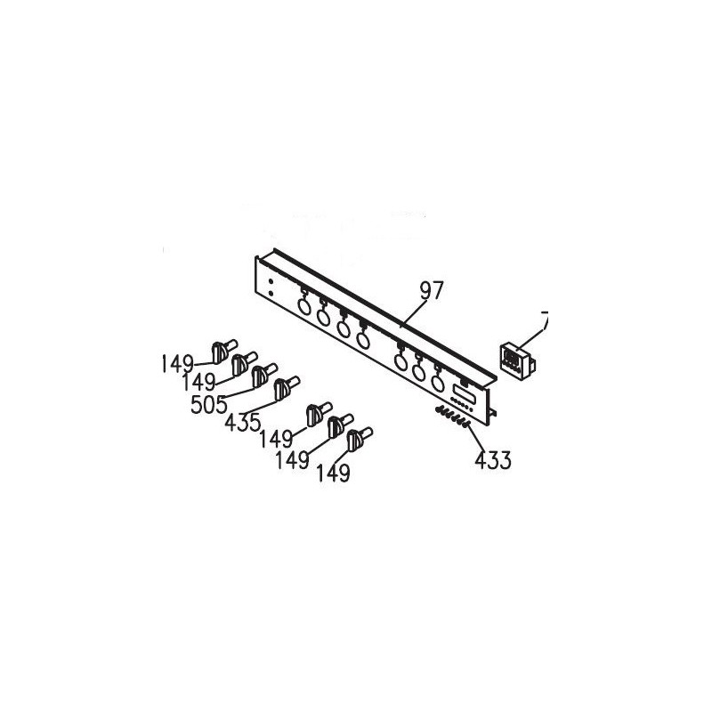 Bandeau cuisinière GLEM XCU370C