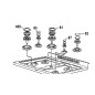 Châpeau de brûleur pour cuisinière GLEM XCU16C Châpeau de brûleur pour cuisinière GLEM XCU16C