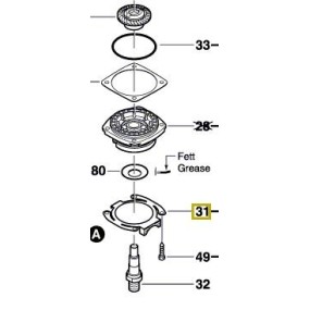 Ressort tendeur meuleuse BOSCH GWS7-115