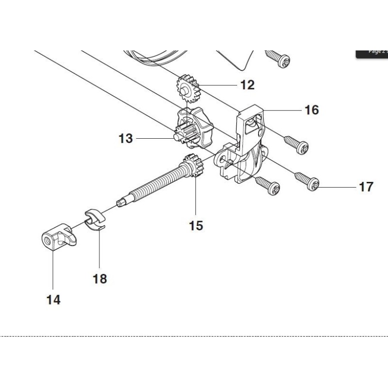 Pignon de reglage chaine tronconneuse HUSQVARNA Pignon de reglage chaine tronconneuse HUSQVARNA