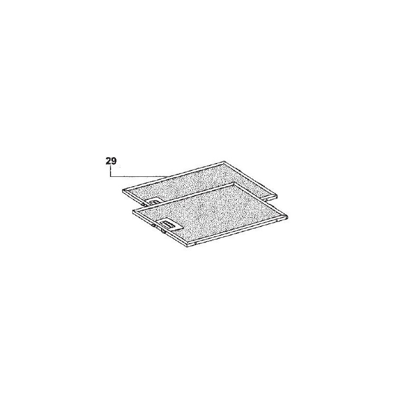 Filtre à graisse métallique pour hotte AIRLUX