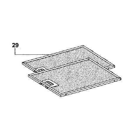 Filtre à graisse métallique pour hotte AIRLUX