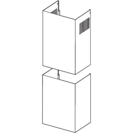 Cheminée blanche complète hotte GLEM XHP901WH