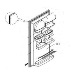 Porte complète réfrigérateur AIRLUX F31C - RC26A