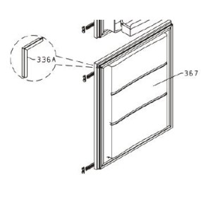Joint porte congélateur Z162629, AIRLUX, GLEM ARI31CA, GRI310CA, HDZI2626