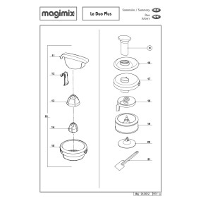 Panier centrifugeuse 104461 MAGIMIX LE DUO PLUS