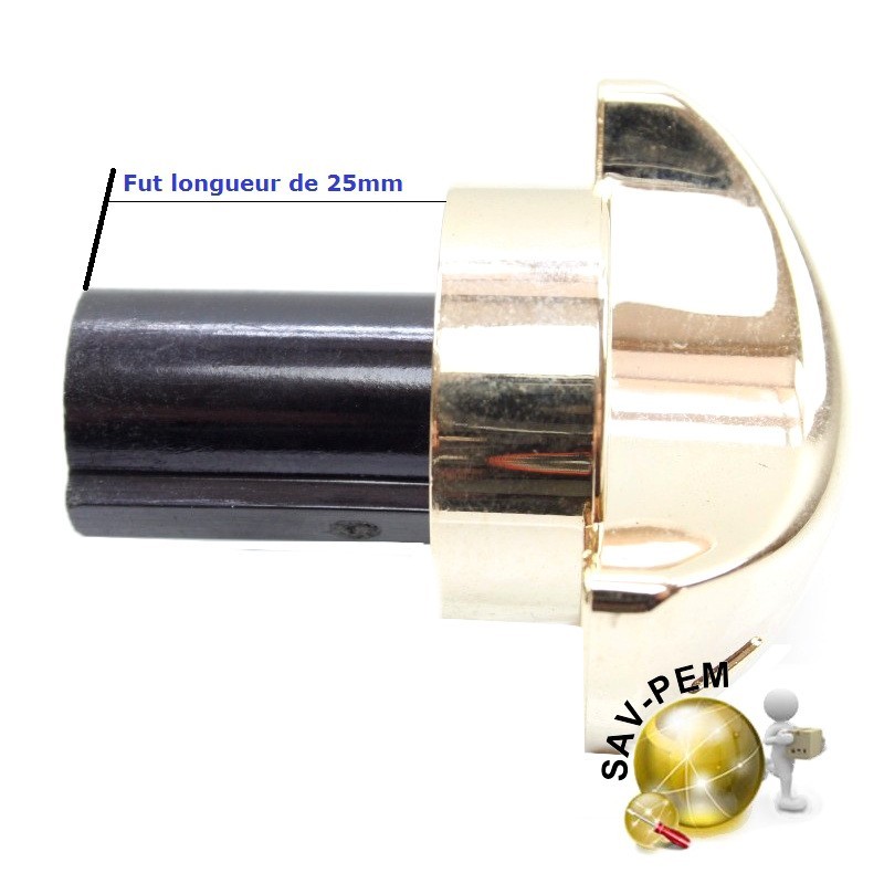 Manette robinet gaz pour AIRLUX, GLEM modèles CU25, CU45, CC90H, XCU33 Manette robinet gaz pour AIRLUX, GLEM modèles CU25, CU45, CC90H, XCU33