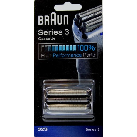 Grille et couteau 32S BRAUN pour les rasoirs 32S, 380, 5772, 5773, 5774, 5776, 5