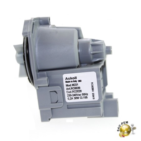 Pompe de vidange lave linge ELECTROLUX - FAURE