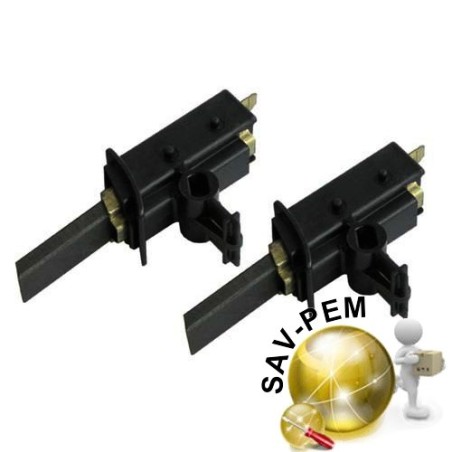 Charbons moteur lave linge BRANDT - FAGOR - VEDETTE - THOMSON