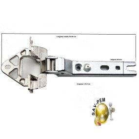 Charniere universelle fixation porte refrigerateur