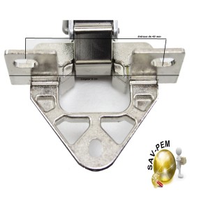 Charniere universelle fixation porte refrigerateur