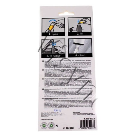 Nettoyant 6.295-302.0 pour les lave vitres KARCHER WV50 - WV75