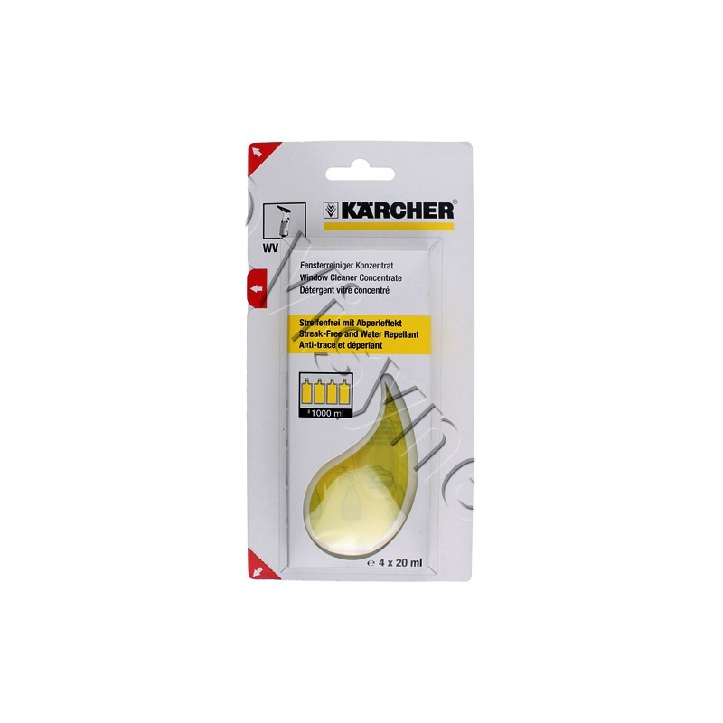 Nettoyant 6.295-302.0 pour les lave vitres KARCHER WV50 - WV75 Nettoyant 6.295-302.0 pour les lave vitres KARCHER WV50 - WV75