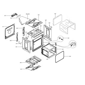 Joint de façade AIRLUX Z010C09 pour AFD40IX, AFD40WH, AFD40BK, AFGC310BK