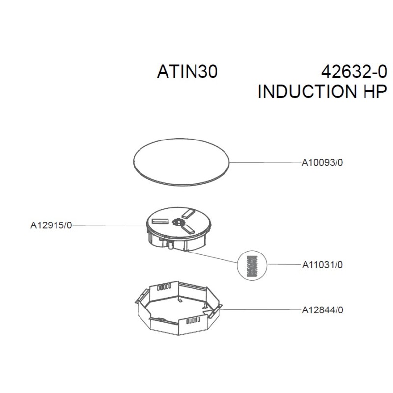 Inducteur pour plaques de cuisson AIRLUX TIN3BK, ATIN4BK