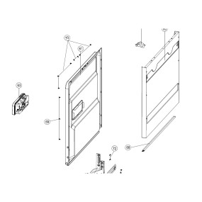 Joint bas de porte Z42005960 pour lave vaisselle AIRLUX ADI925