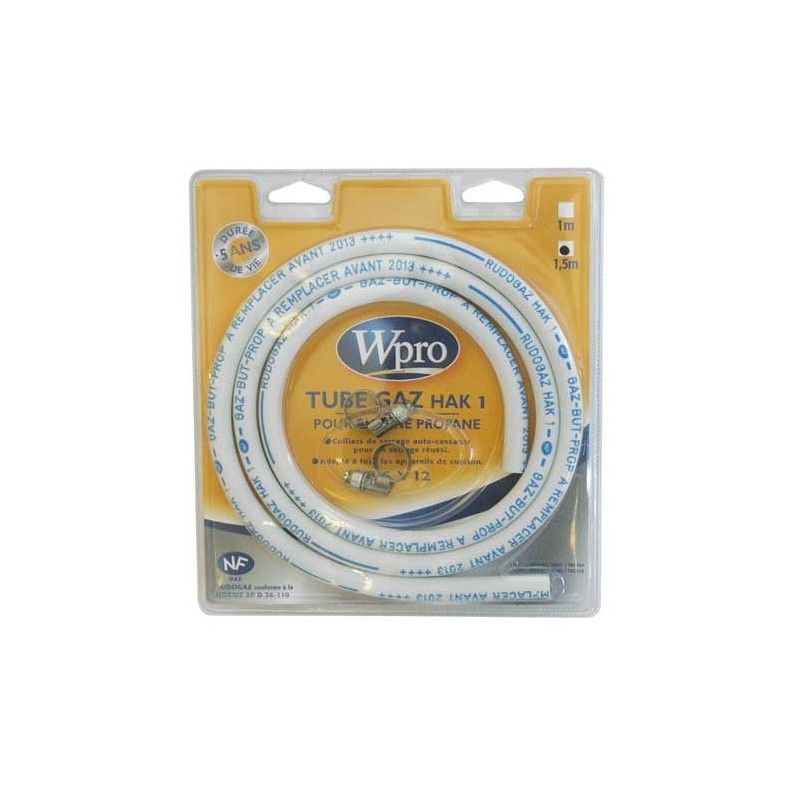 Tuyau gaz butane/propane L: 1,50m - 5 ans - TBC159