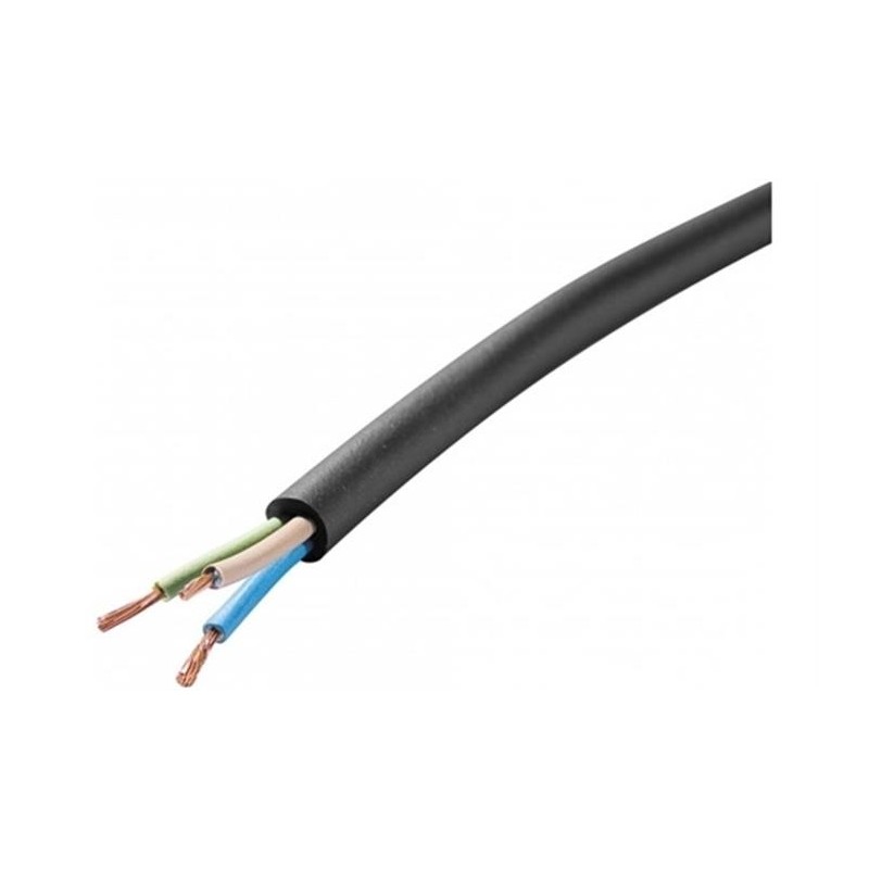 Cable d'alimentation caoutchouc 5m pour outillage Cable d'alimentation caoutchouc 5m pour outillage