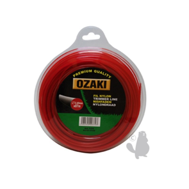 Fil nylon Ozaki rond 2.4mm 87m