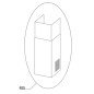 Cheminée inox pour hotte GLEM