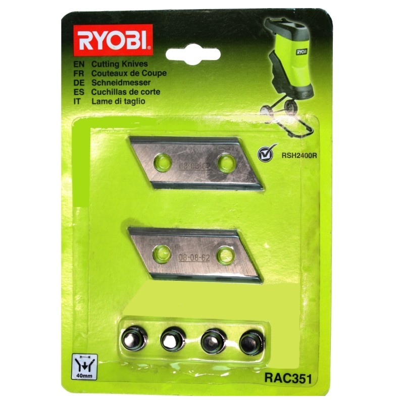 Lames broyeurs RYOBI 5132002646 pour RSH2400R, RSH2545B Lames broyeurs RYOBI 5132002646 pour RSH2400R, RSH2545B