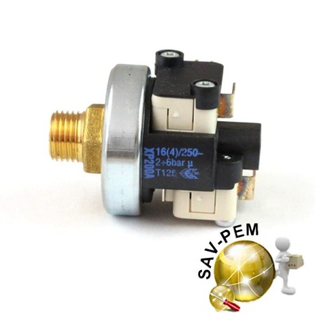 Pressostat POM0002073 pour centrale, nettoyeur vapeur VAPORETTO