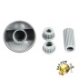 Manettes X 5 universelles coloris chrome, cuisiniere, four, plaque Manettes X 5 universelles coloris chrome, cuisiniere, four, plaque
