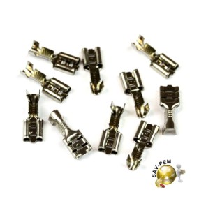 Cosses femelle inox haute température 6.3 mm
